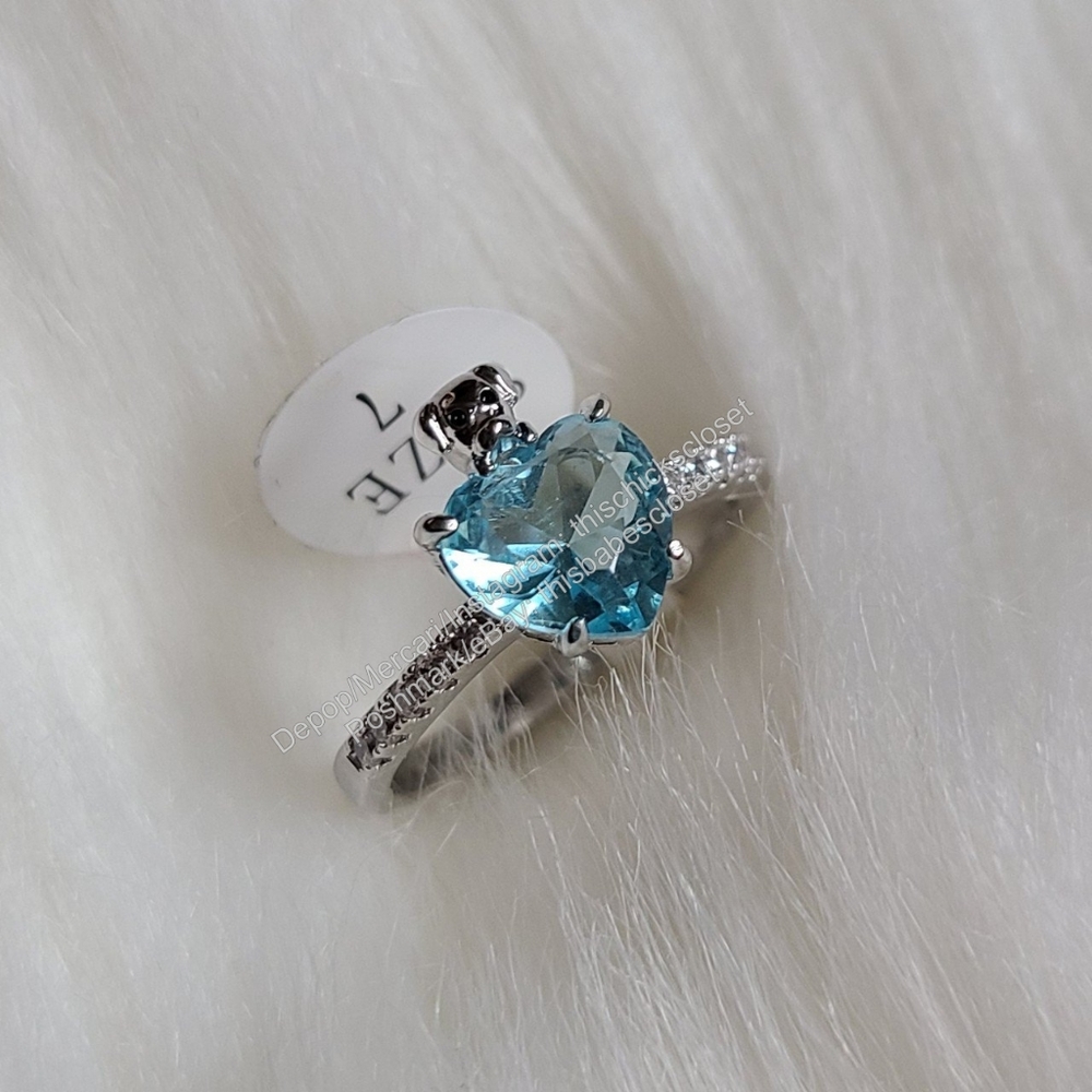 ❤️NWT Fragrant Jewels For The Love Of Pets Bath Bomb Silver Pawsome Dog Ring, 7